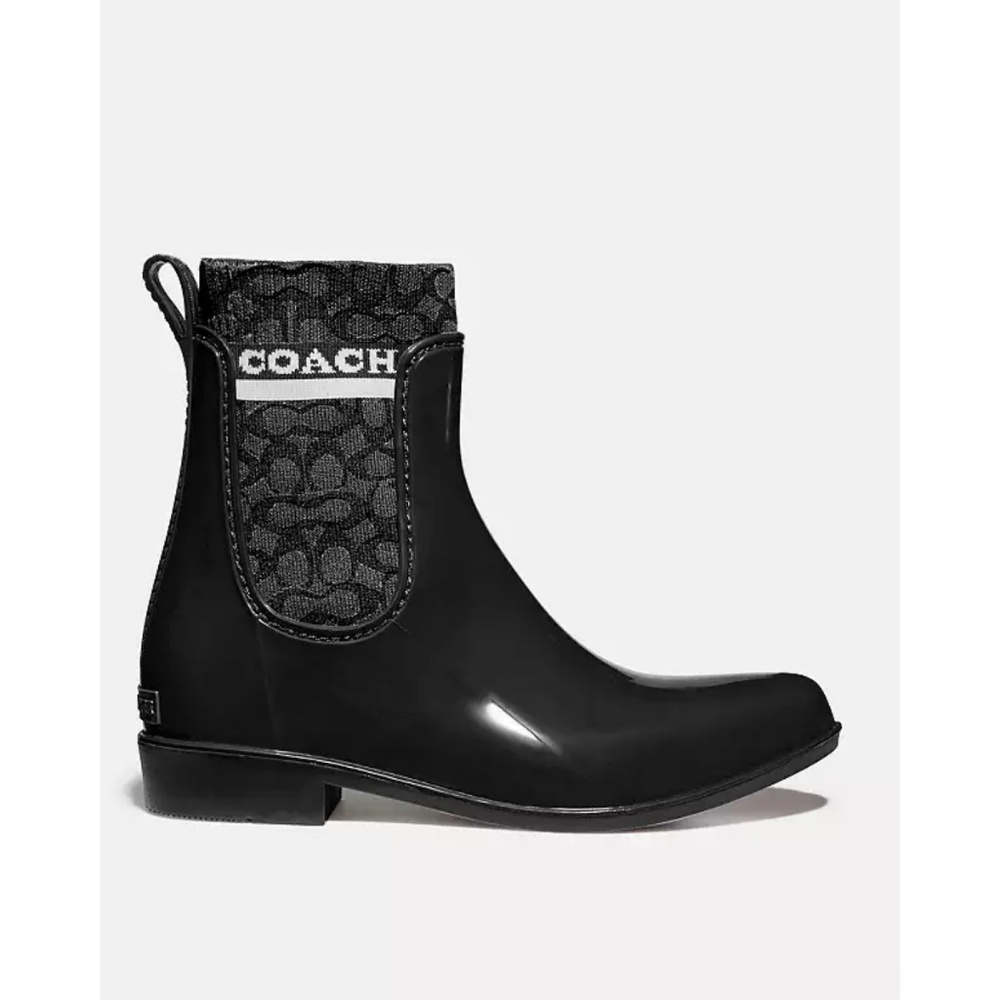Coach Rivington Logo Chelsea Rain Boots - Picture 2 of 7